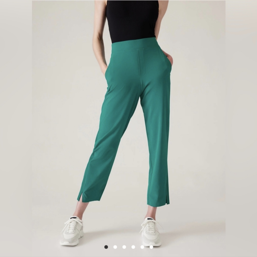 Athleta Brooklyn Ankle Pant In Teal Green